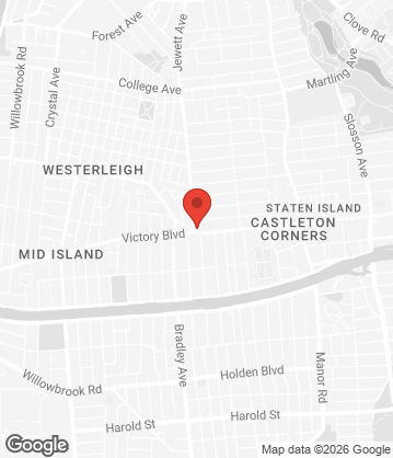 Map of The Pizza Parlor - 965 Jewett Ave, Staten Island, NY, 10314, US
